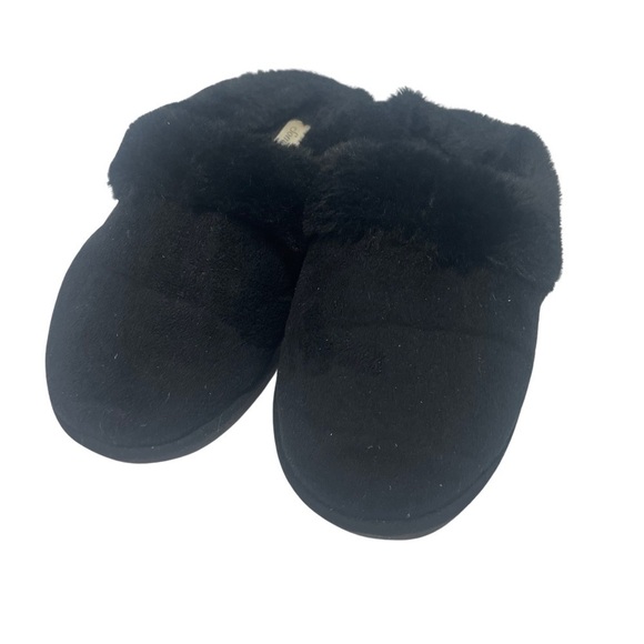 Soma house shoes size 8/9. Black and faux fur lined. Very soft. - Picture 1 of 3
